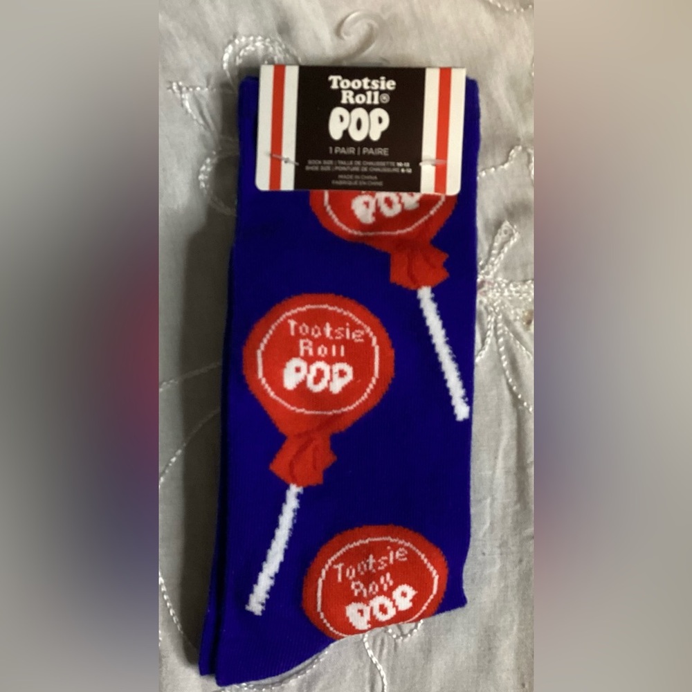 Tootsie Roll Pop Blue Casual Socks 6-12